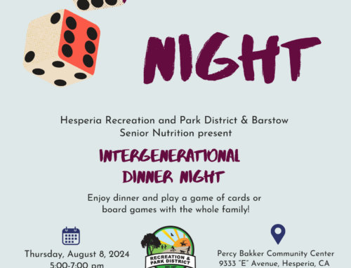 August Intergenerational Dinner!