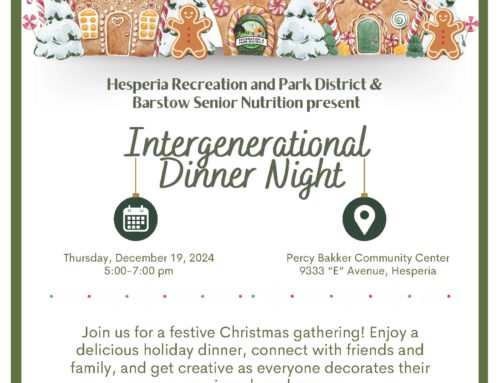 December Intergenerational Dinner